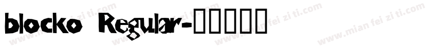 blocko  Regular字体转换